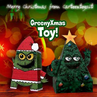 Grinch Christmas Tree Papercraft