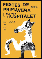 cartel de las Fiestas de Primavera de l'Hospitalet 2009