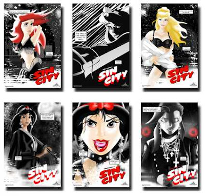 Curt Rapala has recast Disney's Princesses as characters in Frank Miller's Curt Rapala has recast Disney's Princesses as characters in Frank Miller's