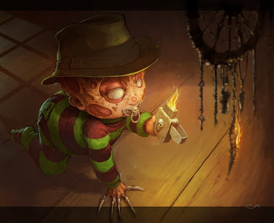 Little Freddy Krueger by Remko Troost. Don't miss his armored mandrill.