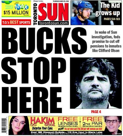 Toronto Sun Cover Review