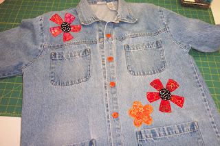 denim jacket with new buttons