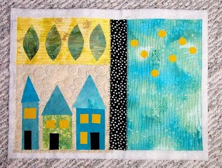 fabric fiber art collage quilt embroidery