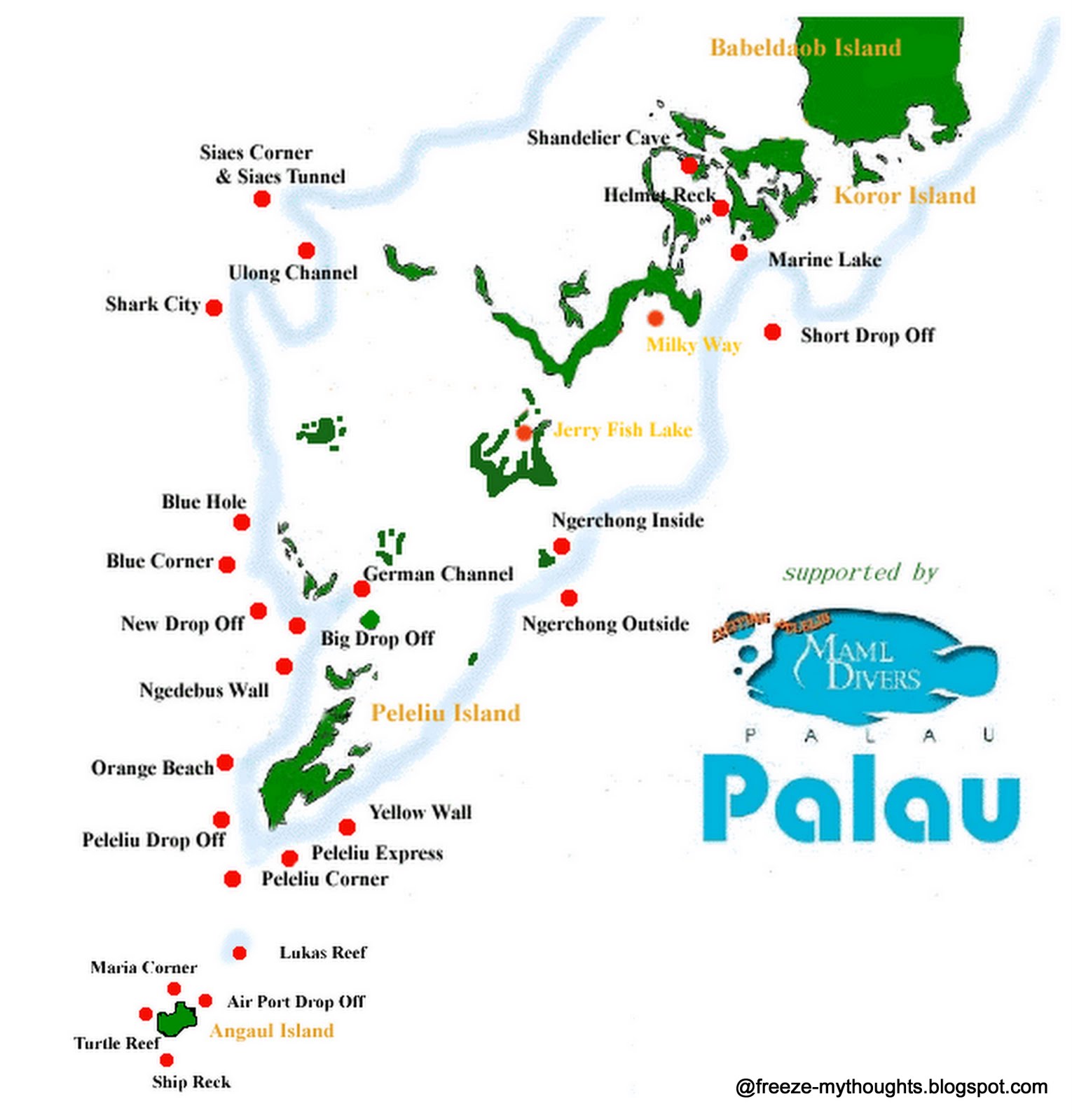 Palau Dive Sites
