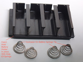 HP 41C Battery Holder With Springs Outside
