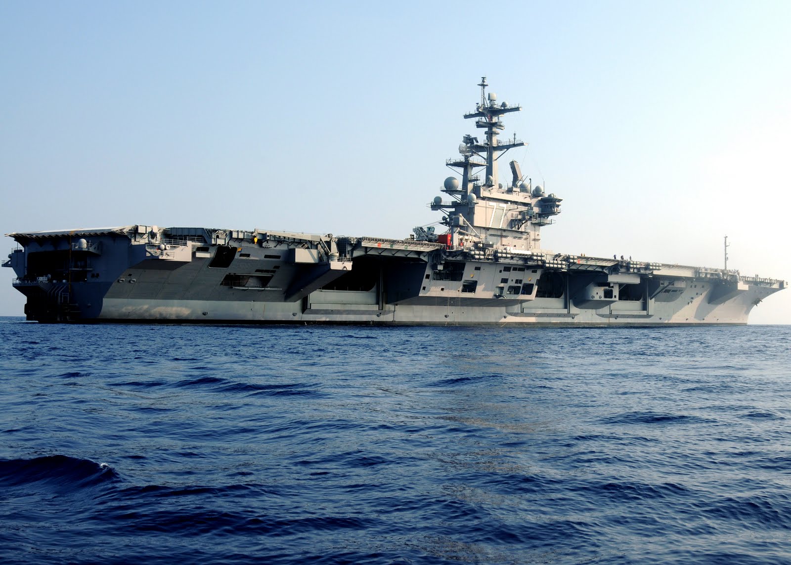 uss george h w bush cvn 77 transits the atlantic ocean george h w bush
