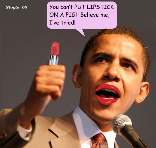 Saberpoint Barack Obama "Puts Lipstick On A Pig"