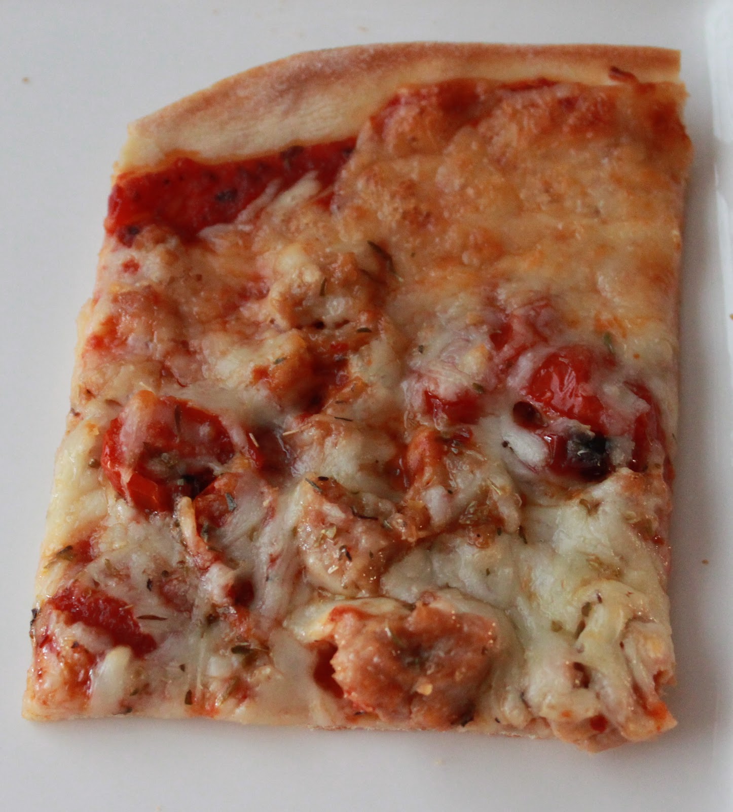 everywhere orange Pizza 101 thin crust pizza