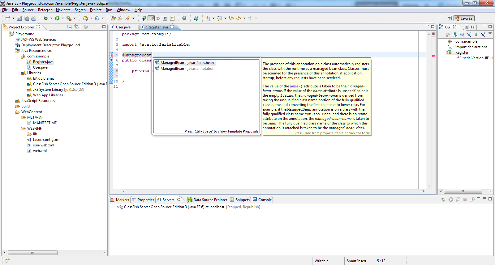 Raja PLECI: JSF 2.0 tutorial with Eclipse and Glassfish1600 x 858