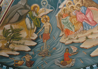 иконы - Крещение Господне. Иконы, картины 5.+Christ%27s+Baptism+in+the+Jordan