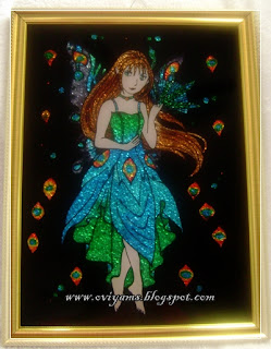 barbie glass painting