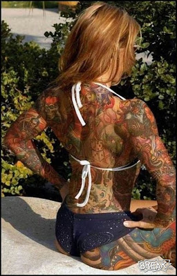 Full Body Painting Art, But Looks Like A Tattoo Art