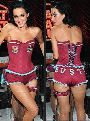 Katy Perry Show Her Soccer Themed Lingerie