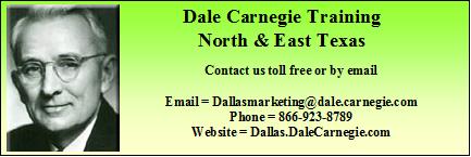 Dallas / Ft Worth Dale Carnegie Training
