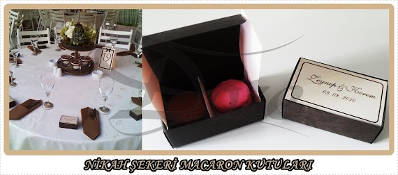 Nikah Sekeri Macaron Kutuları