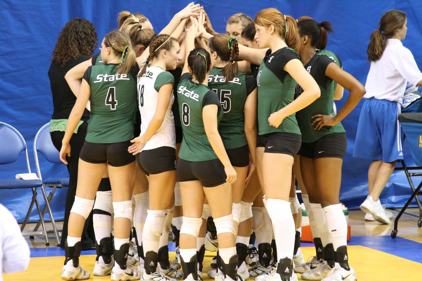 Volleyball Girls Pictures Green blue and black volleyball shorts