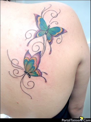 tattoo de borboletas. Tatuagem Borboletas