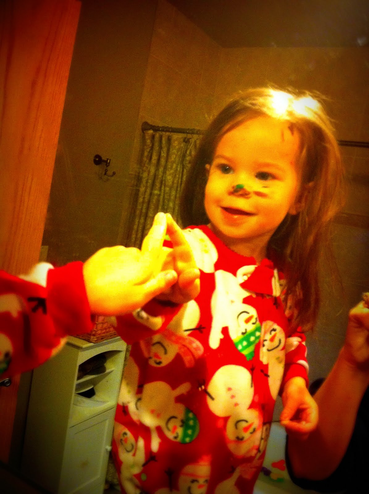 ...365 days of toddler fun... Apple Painting,.. turned finger painting