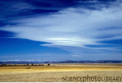 UFO lenticular clouds