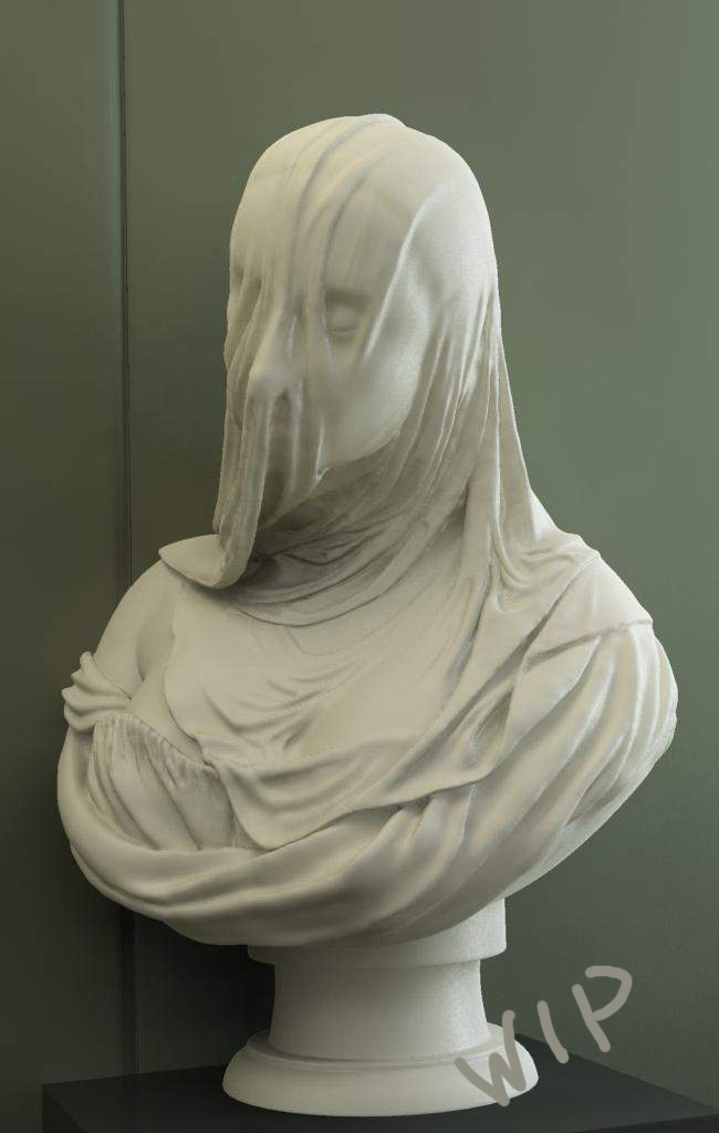 Sudipta's Arts Bust of a Veiled Woman (Puritas)