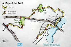 A diagram of the trail