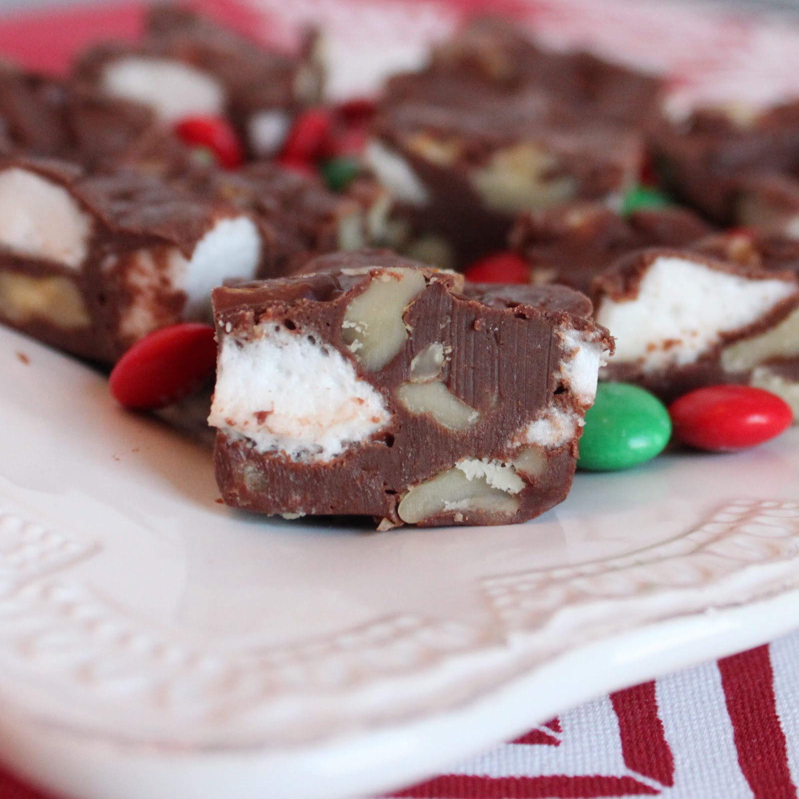 Squirrel Bakes Peppermint Marshmallows and Rocky Road Fudge