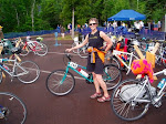 Barb and Bike in the August 1 "Copper Man 2009" Triathlon