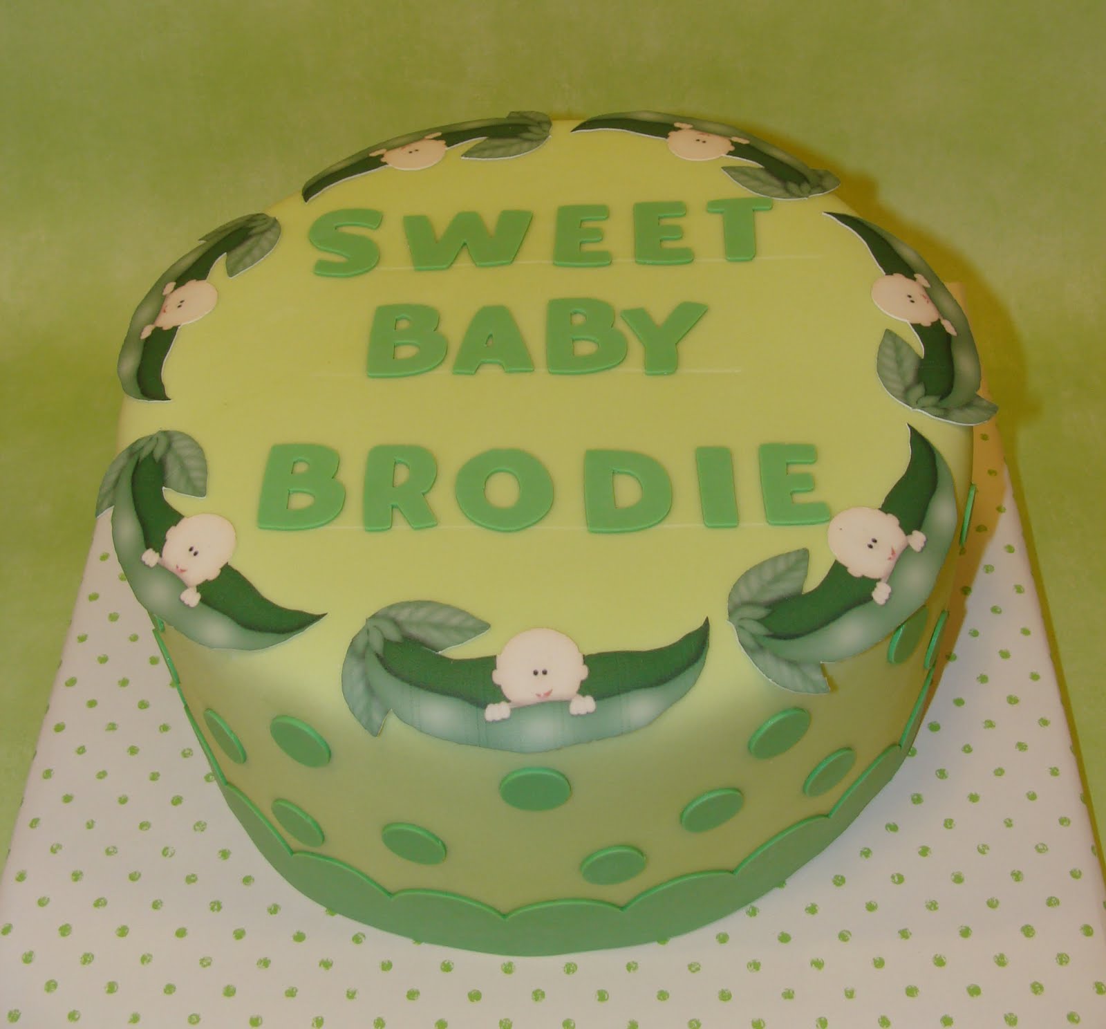 I Wish That I Had Jessie's Cakes Baby Boy Shower Cake {Omaha Baby