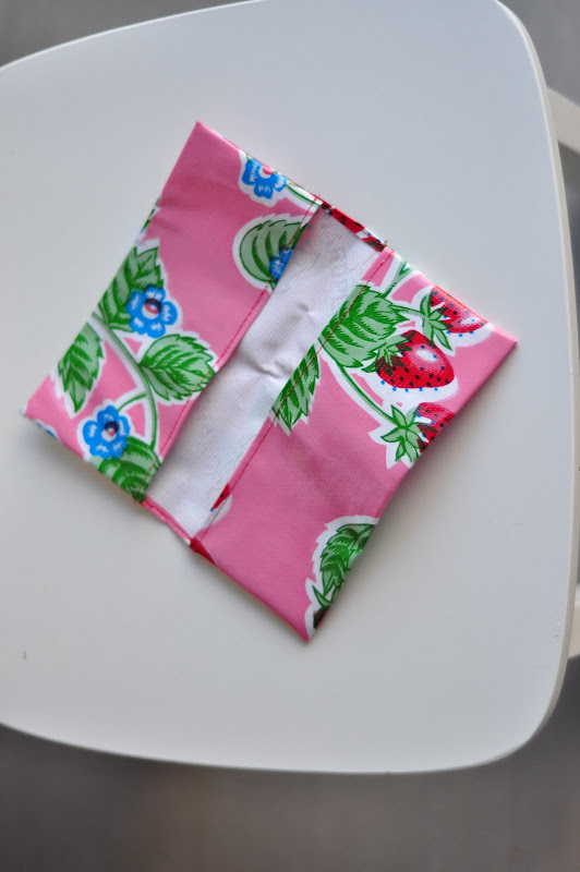 Aesthetic Nest Sewing Oilcloth Baby Bib and Checkbook Cover