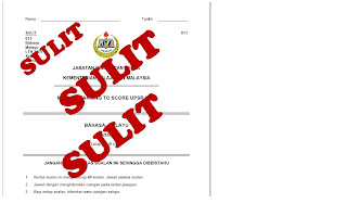 SOALAN RAMALAN UPSR 2009 (BAHASA MELAYU,BAHASA INGGERIS,MATEMATIK