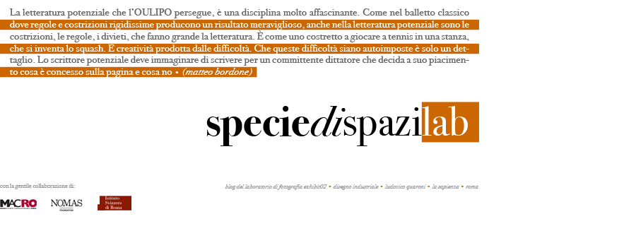 specie di spazi • lab