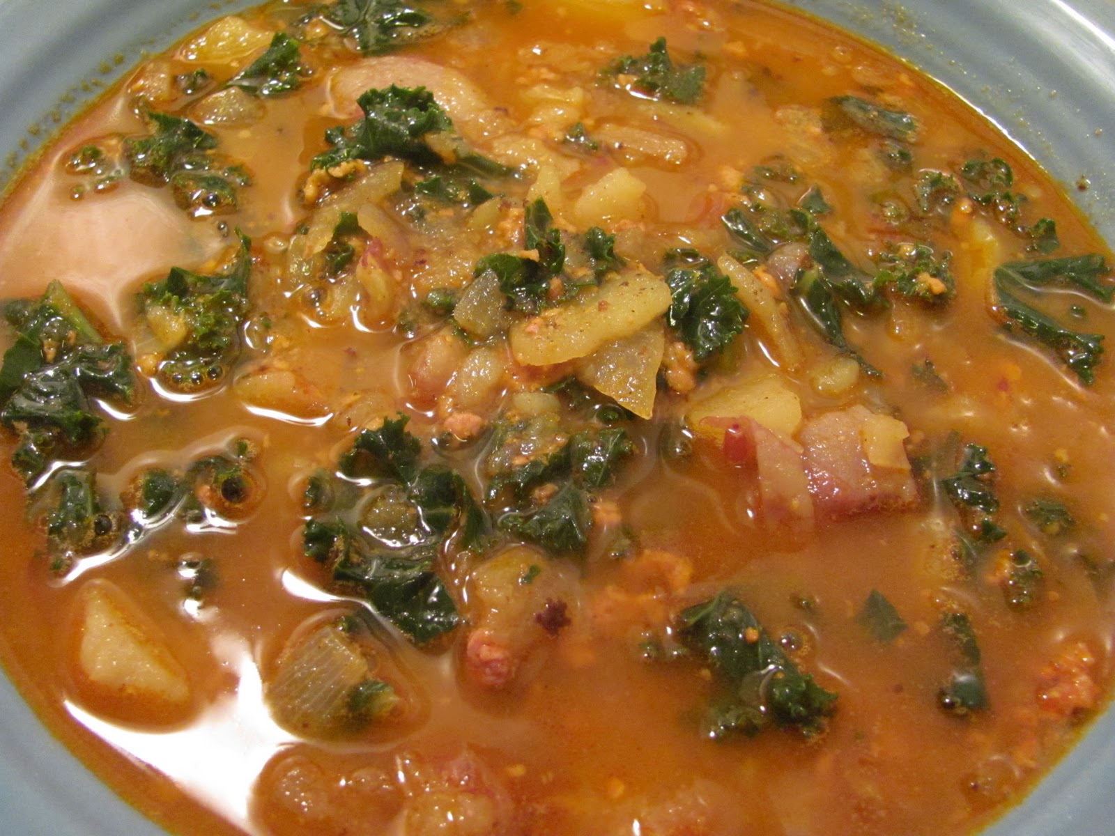 yellowfish Kale Chorizo Soup