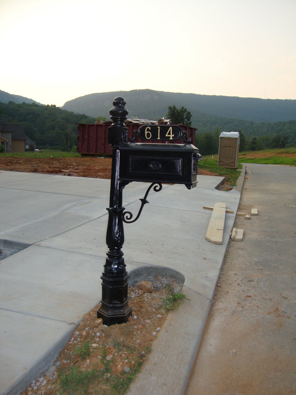 Home Building Project Gutters, Staircase, Mailbox, & Garage Doors