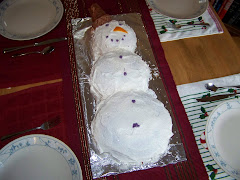 Snow Man Cake
