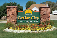 Cedar City Welcome Sign