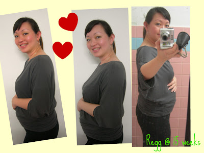 My preggie progress at 15