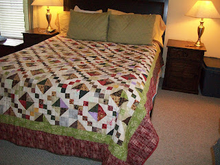 Quilt Delivered and on Their Bed