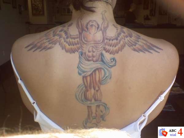 Girl Back Angel Tattoos