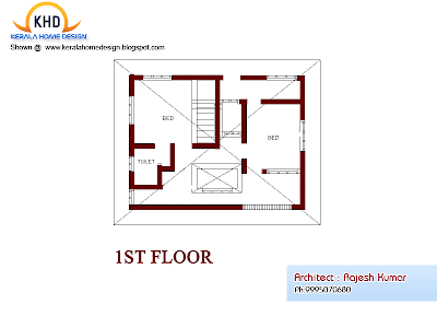 Home plan and elevation - 1750 Square Feet