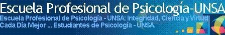 Blog para la Escuela Profesional de Psicología - Universidad Nacional de San Agustín. UNSA