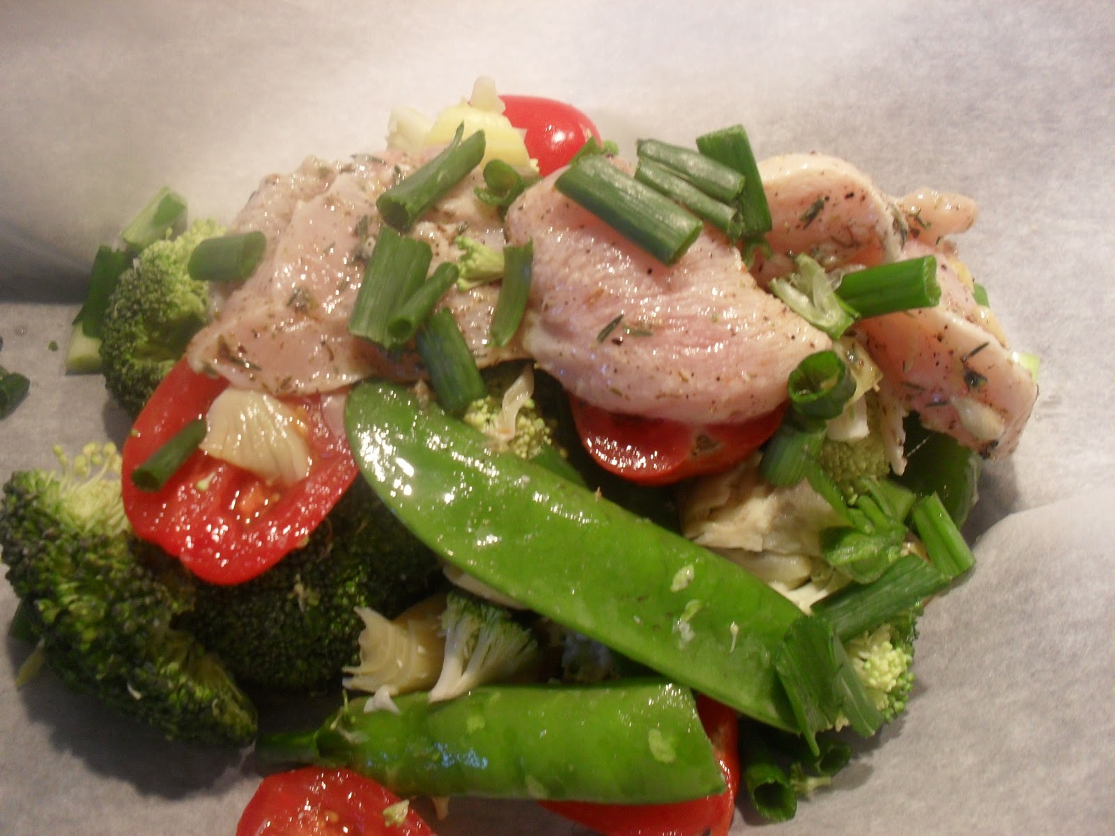 Italian Chicken en Papillote with Vegetables