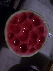 My yummy watermelon breakfast the other day...