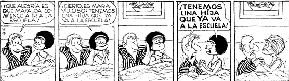 Otra tira comica de Mafalda