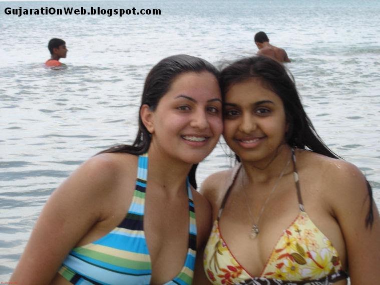 Gujarati On  Sexy Gujarati Sistern in Bikini on a beach