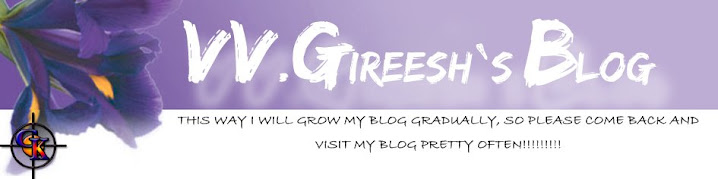 VV GIREESH'S BLOG