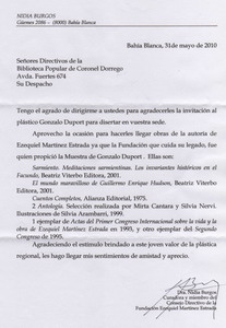 GENTILEZA: Dra. Nidia Burgos. Curadora y miembro del Consejo Directivo de la Fundación Ezequiel Martínez Estrada