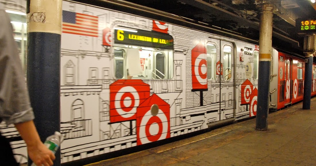 NYC The Blog Target And MTA Unveil First Full Length Subway Train