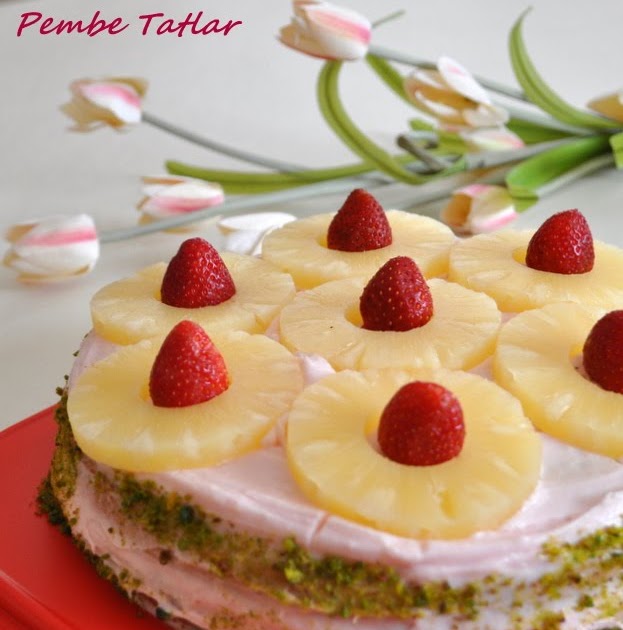 Pembe Tatlar Ananaslı Pasta