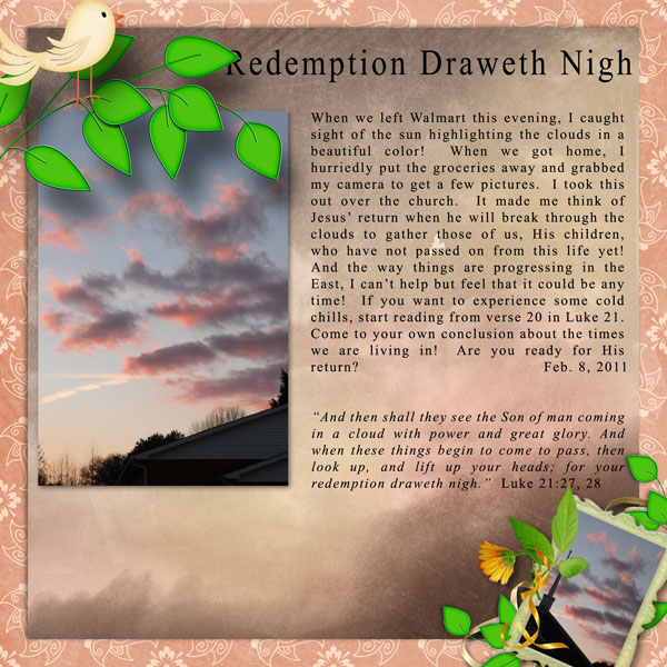 Project 365 Redemption Draweth Nigh