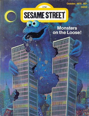 pwtc newyork diserang raksasa Cookie+Monster+eats+World+Trade+towers+1976